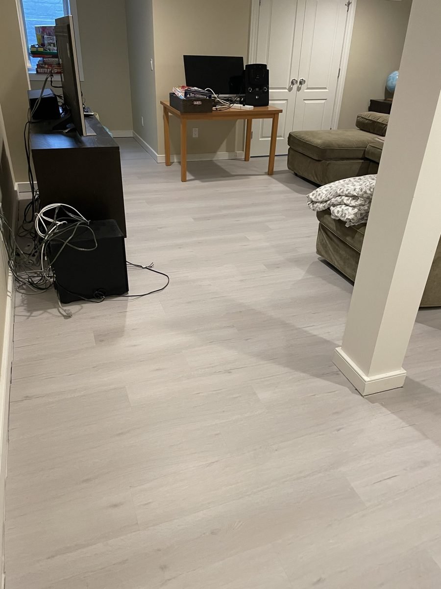 Luxury vinyl plank installation in Bellport, NY